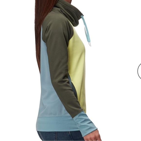 Marmot funnel neck long sleeve color block top, size small - Picture 2 of 13